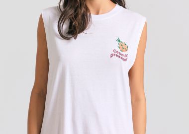 Γυναικείο t-shirt με graphic frame τύπωμα στην πλάτη - FUNKY BUDDHA - 