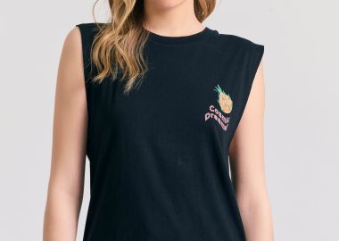 Γυναικείο t-shirt με graphic frame τύπωμα στην πλάτη - FUNKY BUDDHA - 