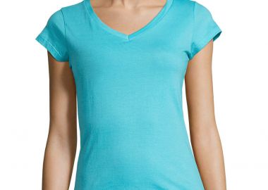 Γυναικείο T-shirt με Λαιμόκοψη V 11388 SOL'S Moon Atoll Blue - SOLS - 