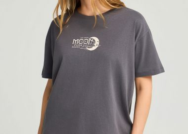 Γυναικείο T-Shirt με moon graphic print - FUNKY BUDDHA - 