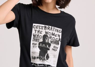 Γυναικείο t-shirt με photographic τύπωμα - FUNKY BUDDHA - 