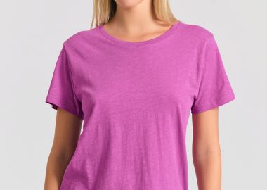 Γυναικείο t-shirt με στρογγυλή λαιμόκοψη - The essentials - FUNKY BUDDHA - 