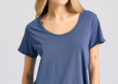 Γυναικείο t-shirt με στρογγυλή λαιμόκοψη - The essentials - FUNKY BUDDHA - 