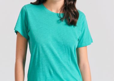 Γυναικείο t-shirt με στρογγυλή λαιμόκοψη - The essentials - FUNKY BUDDHA - 