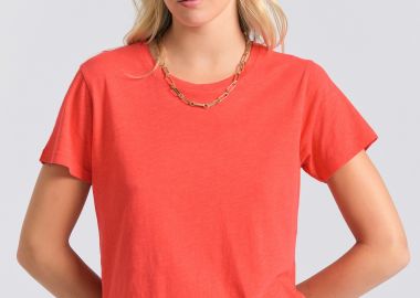 Γυναικείο t-shirt με στρογγυλή λαιμόκοψη - The essentials - FUNKY BUDDHA - 