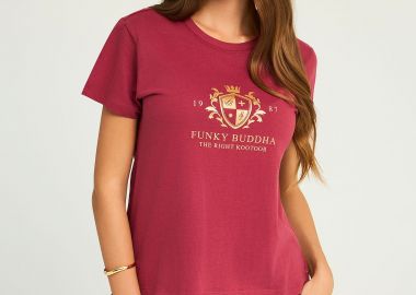 Γυναικείο t-shirt με τύπωμα - FUNKY BUDDHA - 