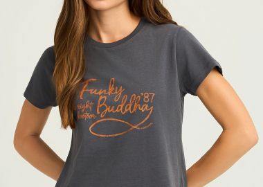 Γυναικείο t-shirt με τύπωμα - FUNKY BUDDHA - 