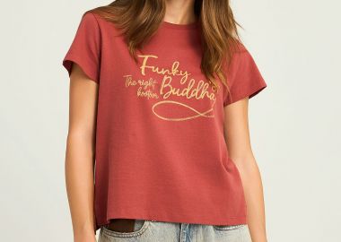 Γυναικείο t-shirt με τύπωμα - FUNKY BUDDHA - 