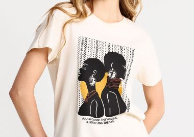 Γυναικείο t-shirt με τύπωμα - FUNKY BUDDHA - 