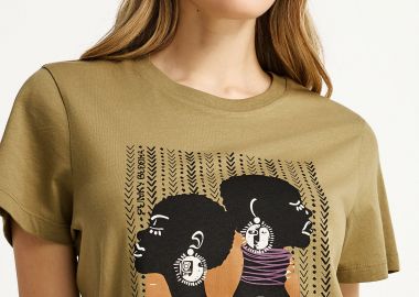 Γυναικείο t-shirt με τύπωμα - FUNKY BUDDHA - 