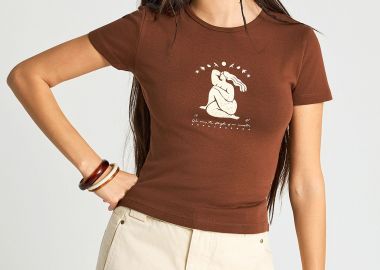 Γυναικειο T-shirt με τύπωμα - FUNKY BUDDHA - 