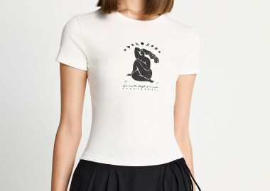 Γυναικειο T-shirt με τύπωμα - FUNKY BUDDHA - 