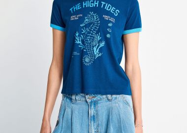 Γυναικείο T-shirt με τύπωμα - FUNKY BUDDHA - 