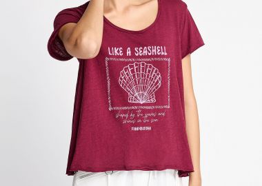 Γυναικείο T-shirt με τύπωμα - FUNKY BUDDHA - 