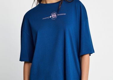 Γυναικείο t-shirt με τύπωμα στην πλάτη - FUNKY BUDDHA - 