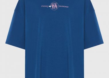 Γυναικείο t-shirt με τύπωμα στην πλάτη - FUNKY BUDDHA - 