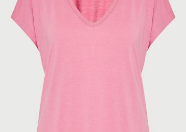 Γυναικείο t-shirt με V λαιμόκοψη - The basics collection - FUNKY BUDDHA - 