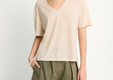 Γυναικείο t-shirt με V λαιμόκοψη - FUNKY BUDDHA - 