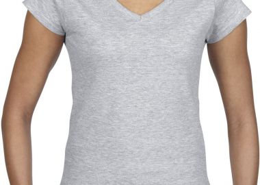 Γυναικείο T-Shirt με V-Neck 64V00L Gildan Softstyle Sport Grey - Gildan - 