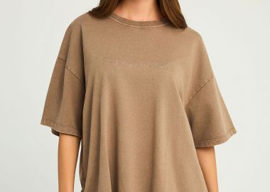 Γυναικείο t-shirt με washed effect - FUNKY BUDDHA - 