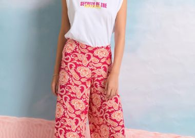 Γυναικείο t-shirt με zodiac art τύπωμα στην πλάτη - FUNKY BUDDHA - 