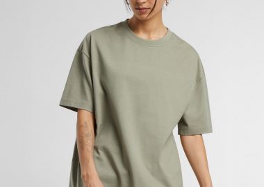 Γυναικείο T-shirt Oversized Boyfriend BY149 Build Your Brand Pale Olive - BYB - 