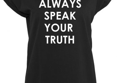 Γυναικείο T-Shirt Speak Truth Mister MT964 Black - Mister Tee - 