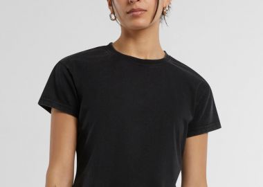 Γυναικείο T-shirt Vintage Cropped BY305 Build Your Brand Black - BYB - 