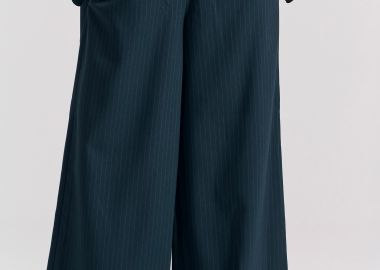 Γυναικείο tailored παντελόνι με ρίγες - FUNKY BUDDHA - 