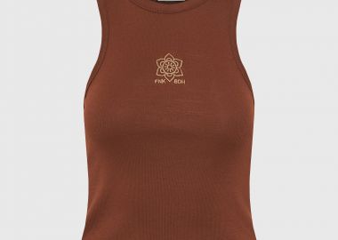 Γυναικείο tank top με κέντημα - FUNKY BUDDHA - 