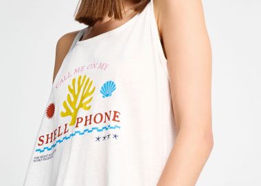Γυναικείο tank top με τύπωμα - FUNKY BUDDHA - 