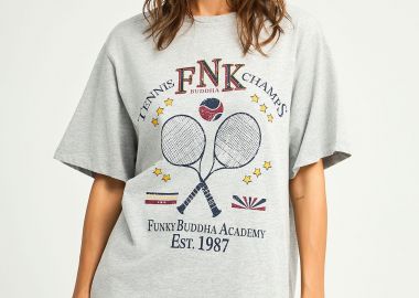 Γυναικείο tennis graphic t-shirt - FUNKY BUDDHA - 