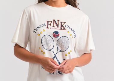 Γυναικείο tennis graphic t-shirt - FUNKY BUDDHA - 