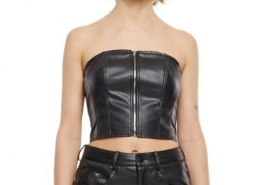 Γυναικείο Τοπ Bandeau TB6952 Urban Classics Black Black - Urban Classics - 