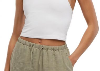Γυναικείο Τοπ Basic Neckholder TB7533 Urban Classics White - Urban Classics - 