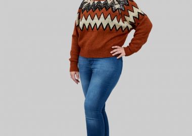 Γυναικείο τζιν παντελόνι Bigsize - SOU - 