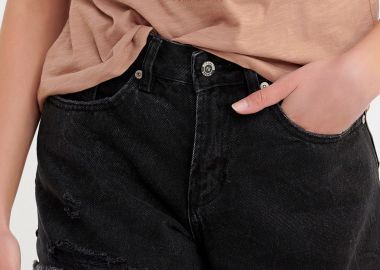 Γυναικείο τζιν σόρτς - FUNKY BUDDHA - 