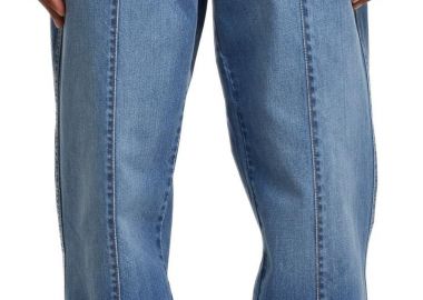 Γυναικείο Wide Leg Denim Παντελόνι TB7605 Urban Classics mid deep blue washed - Urban Classics - 