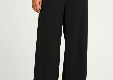 Γυναικείο wide leg παντελόνι με κορδόνι - FUNKY BUDDHA - 