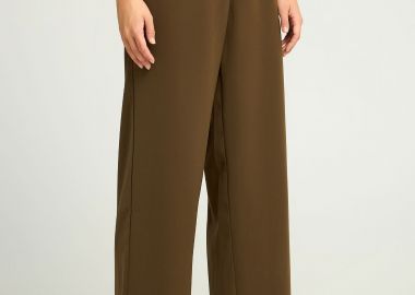 Γυναικείο wide leg παντελόνι με κορδόνι - FUNKY BUDDHA - 