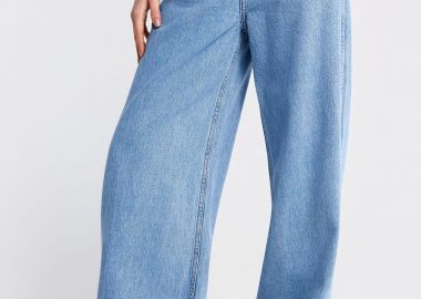 Γυναικείο wide leg παντελόνι τζιν - FUNKY BUDDHA - 