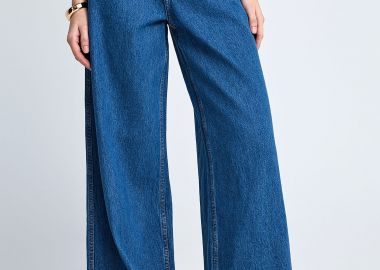 Γυναικείο wide leg παντελόνι τζιν - FUNKY BUDDHA - 