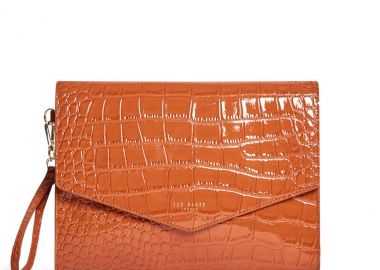 Γυναικείος Φάκελος Ted Baker Crinkle 282823-TAN Κάμελ - Ted Baker - 
