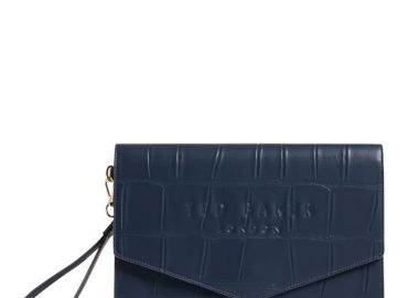 Γυναικείος Φάκελος Ted Baker Crocey 281559 Navy Κροκό - Ted Baker - 