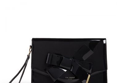 Γυναικείος Φάκελος Ted Baker Nikkey 254143 Μαύρο Λουστρίν - Ted Baker - 