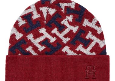 Γυναικείος Σκούφος Tommy Hilfiger AW0AW14271 XJS Μπορντώ - Tommy Hilfiger - 