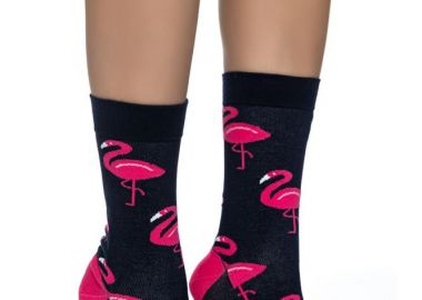 ΓΥΝΑΙΚΕΙΑ ΒΑΜΒΑΚΕΡΗ ΚΑΛΤΣΑ INIZIO ΜΕ ΣΧΕΔΙΟ ΦΛΑΜΙΝΓΚΟ 3123 ΜΠΛΕ - INIZIO - 