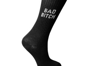 ΓΥΝΑΙΚΕΙΑ ΒΑΜΒΑΚΕΡΗ ΚΑΛΤΣΑ ΙΝΙΖΙΟ ΣΧΕΔΙΟ BAD BITCH 3197-27 ΜΑΥΡΟ - INIZIO - 