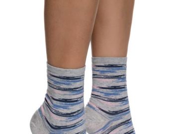 ΓΥΝΑΙΚΕΙΑ ΒΑΜΒΑΚΕΡΗ ΚΑΛΤΣΑ ΜΕ ΣΧΕΔΙΟ 3132-1 ΓΚΡΙ - INIZIO - 