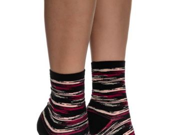 ΓΥΝΑΙΚΕΙΑ ΒΑΜΒΑΚΕΡΗ ΚΑΛΤΣΑ ΜΕ ΣΧΕΔΙΟ 3132-1 ΜΑΥΡΟ - INIZIO - 